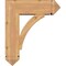 Ekena Millwork Thorton Arts and Crafts Smooth Bracket w/ Offset Brace, Western Red Cedar, 7 1/2"W x 22"D x 26"H BKT0806X22X26THR03SWR - alternate 4